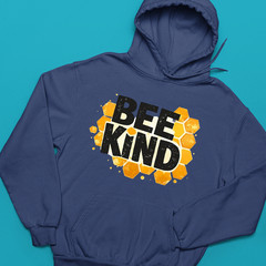 Bee Kind World Bee Day Hoodie Cute Cartoon Bumble Bee Honey Jar Funny Gift