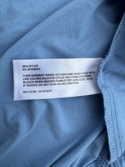 Prince Pickleball Blue White Pink Cropped Full Zip Hooded Windbreaker Women XS