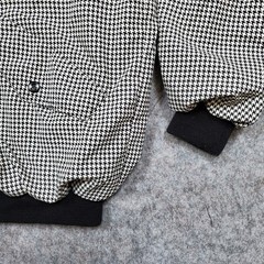 Sunderland of Scotland Jacket Womens Medium Houndstooth Windbreaker Jumper Golf