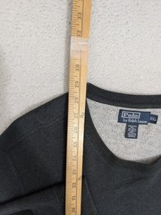 Polo Ralph Lauren Men’s 2XL Gray Sweater Shoulder Zip Acrylic Blend