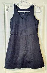 gapfit black athletic dress sleeveless v-neck with attached shorts size m