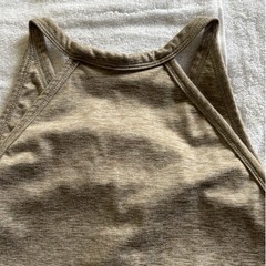 Sincerely Jules Active Tank Top Womens Large Tan Henley Halter Boho Comfortcore