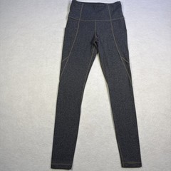 Athleta Leggings Women’s x small Gray Salutation Leggings Stash Pockets Stretch