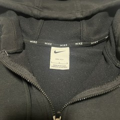 Nike Sportswear Full Zip Cropped Boxy Hoodie Pullover Black Womens Size Small S