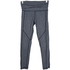 Calvin Klein Performance Athletic Fold Over Leggings Striped Stretch Women’s S