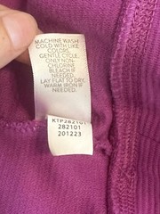 J. Jill Fit Purple Rib Knit Oversized Cowl Neck Tunic Sweatshirt Size XS