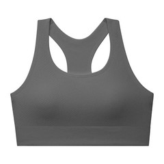 NEW Members Mark CHARCOAL Size S L XL XXL Seamless Racerback Athletic Sports Bra