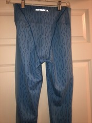 Adidas x Ivy Park Beyonce Mesh Monogram Blue Leggings Sz S Small