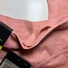Nike One Luxe Full Length Pants Dri-Fit Yoga Heathered Pink