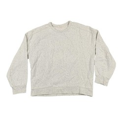 Rag & Bone Sweatshirt Womens Large Gray Terry Pullover Speckled Raglan Logo