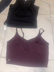 Lot Of Lululemon Athleta Fabletics Bundle Of 9 Items Bras Tops Pants Various Sz
