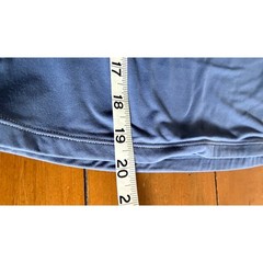 Active Square Neck Short Sleeve Top Dusty Blue Stretch Slim Fit M
