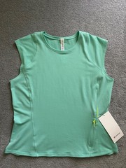 NWT Lululemon Cap Sleeve Hiking Tank Top Wild Mint Size 12 NEW