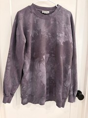 Acne Studios Reverse Embroidered Logo Sweatshirt Custom Dyed Distressed Gray M