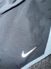 Nike Women’s Dri-FIT Running Shorts Size Large Black Neon Green Reflective