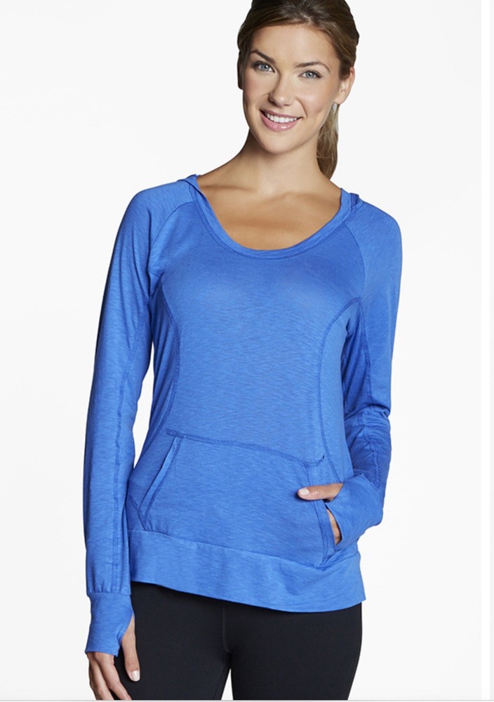 Fabletics Lightweight Pullover Hoodie/Top Women XL/XXL Periwinkle Blue Running