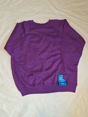 Vintage Hanes Sweatshirt Women’s X Large Purple Blank Her Way Ladie 90s 9165