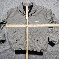 Sunderland of Scotland Jacket Womens Medium Houndstooth Windbreaker Jumper Golf
