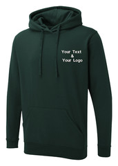 Personalised Custom Embroidered Uneek The UX Hoodie Your Text Logo Stag Hen UX4