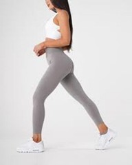NVGTN Leggings Womens XS GRAY Seamless High Rise Scrunch Yoga Gym Pants