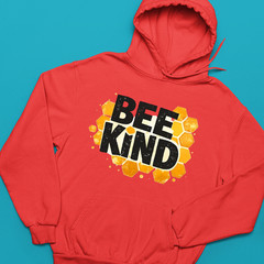 Bee Kind World Bee Day Hoodie Cute Cartoon Bumble Bee Honey Jar Funny Gift