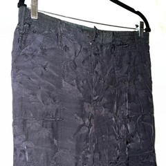 Anthropologie Black Jacquard Floral Jogger Pants Medium 100% Viscose Boho EUC