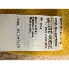 LIV Outdoor Dahlia Sherpa Jacket Gold Yellow Quilted Yoke size Large