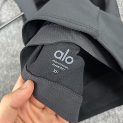 Alo Yoga Top Womens XS Airlift Fuse Bra Tank Black High Neck Tank Crop Athletic