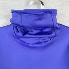 Under Armour Womens Purple ColdGear Running Top Funnel Neck Thumbholes Small
