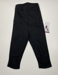 NWT Ingrid & Isabel Knee Length Active Maternity Pants w/Crossover Panel Size XS