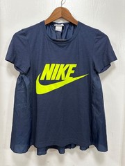 Nike Lab x Sacai Logo T-shirt Tech Futura Wordmark Tee Lightweight Blue size S