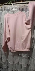 Gently Used PROUD AIR FORCE MOM Sweatshirt Light Pink 2XL 50% cotton 50% poly