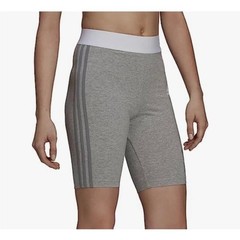 NWT Adidas Women’s Biker Shorts Must Haves 3-Stripe Short Tights Grey Medium