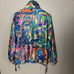 Rare Loud 90s Zip Pull Over Wind Breaker – Fresh Prince Style Vintage Imported