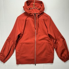 Athleta Size Small Serene Balloon Sleeve Zip Hoodie Burnt Orange Raglan Jacket