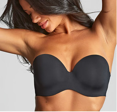 Panache 28i USA (28G UK) Moulded 365 Plunge Strapless T-Shirt Bra NWOT 10900 Blk