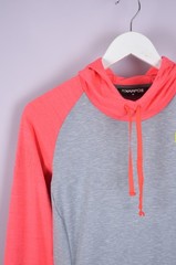 Womens Karpos Croda Da Lago Hoodie Fleece Pink Grey Stretch Size M Outdoor