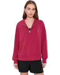 Varley Hawley Half Zip Sweat $150 MSRP Women’s Size Small Taupe Marl