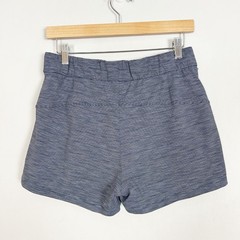 Lululemon On The Fly Shorts Navy Blue Spacedye Size 6 Drawstring Waist Women’s