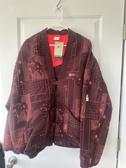 Nike Naomi Osaka Jacquard Jacket  FV7795‑652 Women’s XL Burgundy Crush