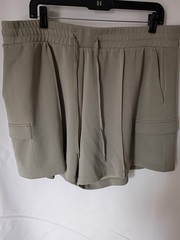 Calia Sandwash Scuba Women’s High-Rise Cargo Shorts Ground Fennel NWT XXL