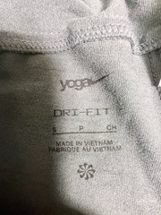 Nike Yoga Dri Fit Jogger Pants Womens Small Gray Athletic Yoga Lounge
