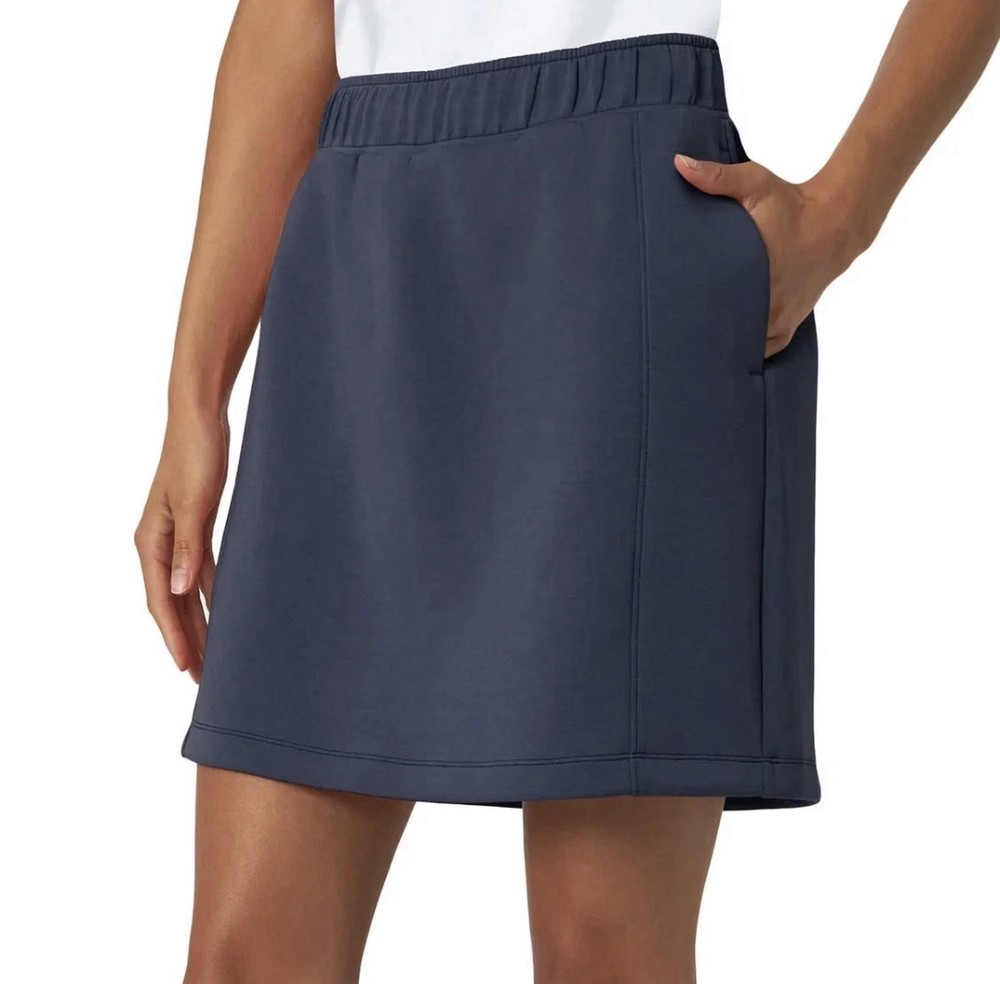 NEW Mondetta Womens High Rise Walking Skort Blue Tencel Recycled Fabric Size XL