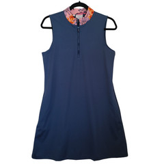 Tommy Bahama Dress Womens Med Sleeveless Golf Pickle Ball Tennis Gray Blue Pink