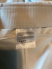 Lululemon Ribbed Softstreme Flare Zip-Leg High-Rise Cropped Pant bone sz 8