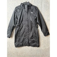 The North Face Women’s Large Parka hooded Rain Jacket shimmer black 100% nylon