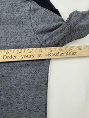 Under Armour Shirt Womens Small Gray Black Long Sleeve Colorblock Athletic Tee