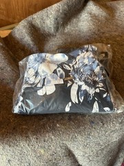 S.C. & Co. Womens Stretch Wide Waist Band Skort Floral Blue White Y716A