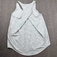 Lululemon Swiftly Relaxed Tank Top Women’s 8 Gray Camo Jacquard Crossover Back