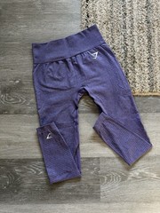 Gymshark Vital Seamless 2.0 Leggings S Purple Marl High Waist Athleisure Workout